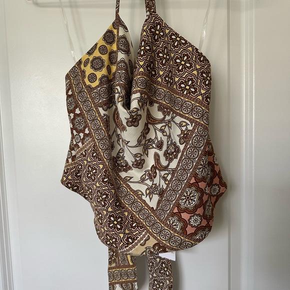 Boho Paisley Halter Top - Picture 2 of 6